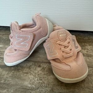 New Balance Toddler Pink Velcro & Lace Sneakers